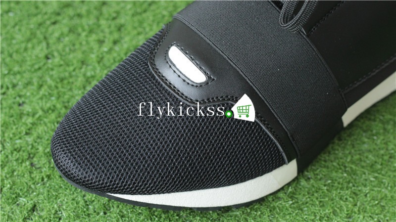 Balenciaga Race Runner Trainers Black White